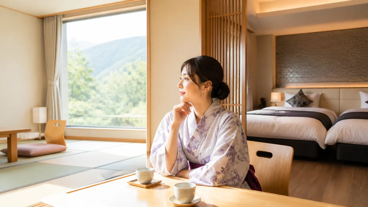 大江戸温泉物語とプレミアムの違いは？料金・客室・食事を比較